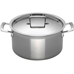 Le Creuset 3-ply Stainless Steel 24cm Deep Casserole Le Creuset 3-ply Stainless Steel 24cm Deep Casserole