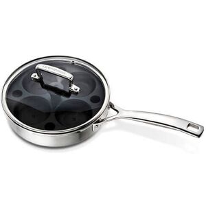 Le Creuset 3-ply Stainless Steel 20cm Saute Pan with Poach Insert Le Creuset 3-ply Stainless Steel 20cm Saute Pan with Poach Insert