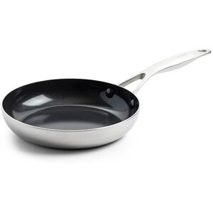GreenPan Geneva 24cm Stainless Steel Non-Stick Frying Pan GreenPan Geneva 24cm Stainless Steel Non-Stick Frying Pan