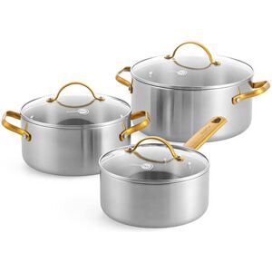 GreenPan Padova Reserve 3 Piece Uncoated Set Stainless Steel GreenPan Padova Reserve 3 Piece Uncoated Set Stainless Steel