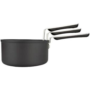 Commichef 3-Piece Cookware Set - Anodised Aluminium, Non-Stick, Space Saving Commichef 3-Piece Cookware Set - Anodised Aluminium, Non-Stick, Space Saving