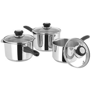 Judge Vista 3 Piece Draining Saucepan Set Judge Vista 3 Piece Draining Saucepan Set