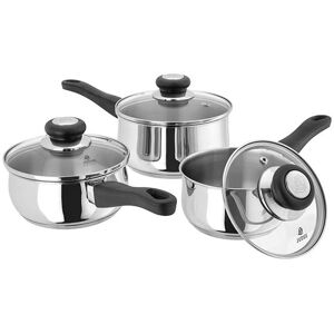 Judge Vista 3 Piece Saucepan Set Judge Vista 3 Piece Saucepan Set