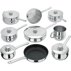 Stellar S1F2 1000 9 Piece Saucepan Set - Stainless Steel Stellar S1F2 1000 9 Piece Saucepan Set - Stainless Steel