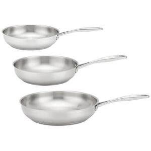 Stellar Profile 3 Piece Uncoated Frying Pan Bundle Stellar Profile 3 Piece Uncoated Frying Pan Bundle