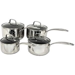 Stoven Hextra 4 Piece Saucepan Set with Milk Pan Stoven Hextra 4 Piece Saucepan Set with Milk Pan