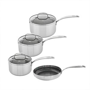 Stoven Hextra 4 Piece Saucepan Set with 24cm Frying Pan Stoven Hextra 4 Piece Saucepan Set with 24cm Frying Pan