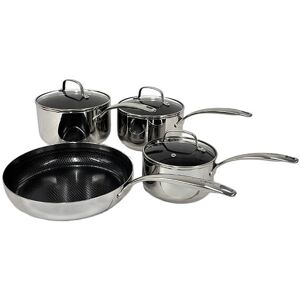 Stoven Hextra 4 Piece Saucepan Set with 28cm Frying Pan Stoven Hextra 4 Piece Saucepan Set with 28cm Frying Pan