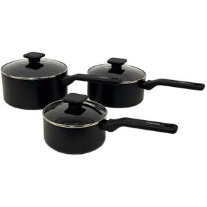 Stoven Noir 3 Piece Saucepan Set Stoven Noir 3 Piece Saucepan Set