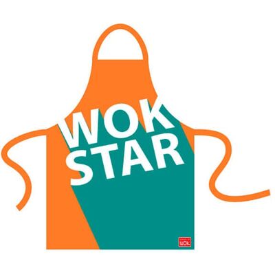 School of Wok Wok Star Adult Apron Multi School of Wok Wok Star Adult Apron Multi