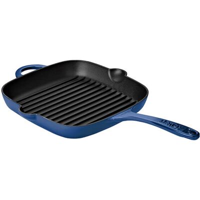 Denby Cast Iron Cobalt 25cm Griddle Pan Denby Cast Iron Cobalt 25cm Griddle Pan