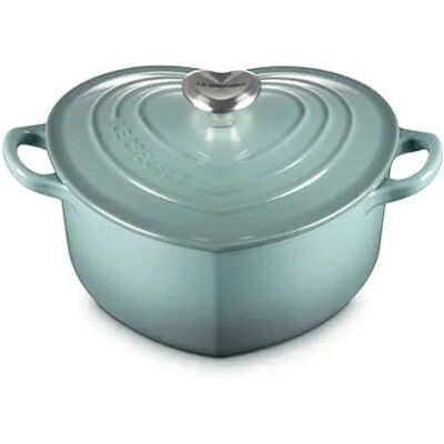 Le Creuset Heart-Shaped Cast Iron Casserole - Sea Salt Le Creuset Heart-Shaped Cast Iron Casserole - Sea Salt