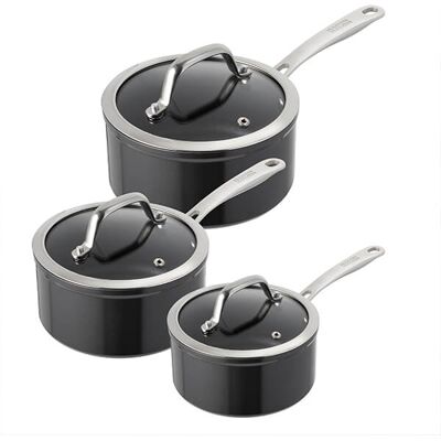 Kuhn Rikon Easy Pro Induction 3 Piece Saucepan Set Kuhn Rikon Easy Pro Induction 3 Piece Saucepan Set