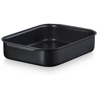 Le Creuset Large Rectangular Deep Roasting Tin - 33cm Black Le Creuset Large Rectangular Deep Roasting Tin - 33cm Black