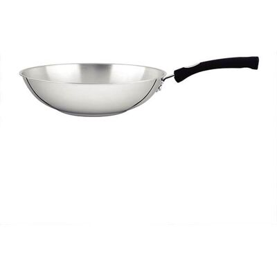 Tramontina Astro 28cm Stainless Steel Wok Tramontina Astro 28cm Stainless Steel Wok