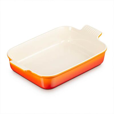Le Creuset Volcanic Stoneware Large 32cm Heritage Rectangular Dish Le Creuset Volcanic Stoneware Large 32cm Heritage Rectangular Dish