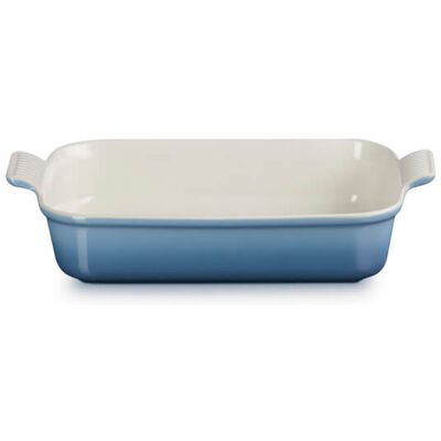 Le Creuset Chambray Stoneware Large 32cm Heritage Rectangular Dish Le Creuset Chambray Stoneware Large 32cm Heritage Rectangular Dish