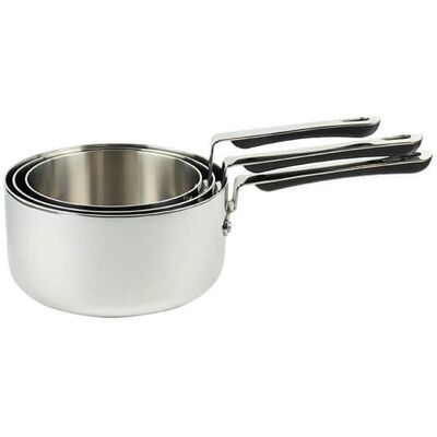 Commichef Stackem Tri Ply 3 Piece Cookware Set Commichef Stackem Tri Ply 3 Piece Cookware Set