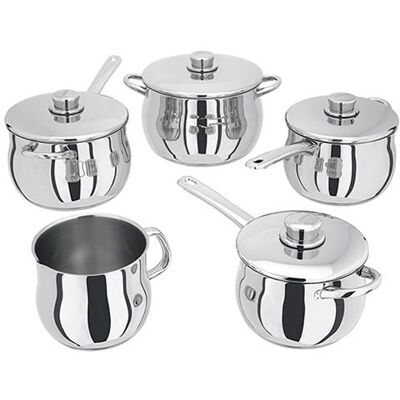 Stellar 1000 Classic 5 Piece Deep Saucepan Set Stellar 1000 Classic 5 Piece Deep Saucepan Set