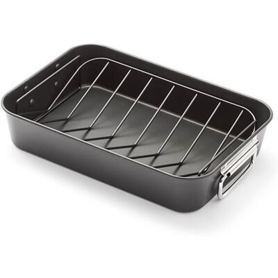 Stellar Eclipse 40x28x8cm Roasting Pan with Rack Stellar Eclipse 40x28x8cm Roasting Pan with Rack