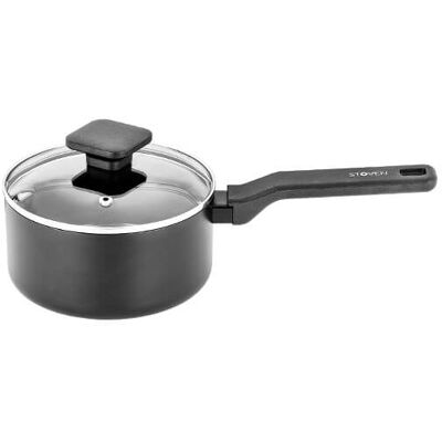 Stoven Noir 16cm Non-Stick Saucepan with Lid Stoven Noir 16cm Non-Stick Saucepan with Lid
