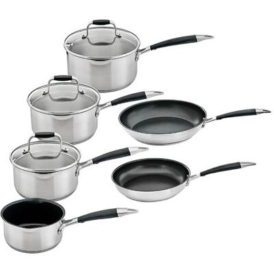 Stoven Soft Touch Induction 5 Piece Cookware Set plus 28cm Frying Pan Stoven Soft Touch Induction 5 Piece Cookware Set plus 28cm Frying Pan