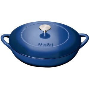 Denby Cast Iron Cobalt 30cm Shallow Casserole