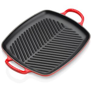 Le Creuset Signature Cerise Cast Iron 30cm Rectangular Grill