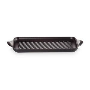 Le Creuset Satin Black Cast Iron 32cm Rectangular Grill