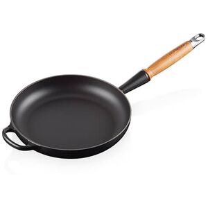 Le Creuset Signature Satin Black Cast Iron 24cm Frying Pan