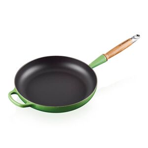 Le Creuset Signature Bamboo Cast Iron 28cm Frying Pan