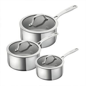 Kuhn Rikon Allround 3 Piece Saucepan Set with Glass Lids