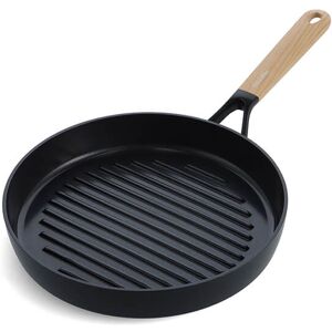 GreenPan Eco Smartshape Round 28cm Non Stick Grill Pan with Light Wood Patterned Handle