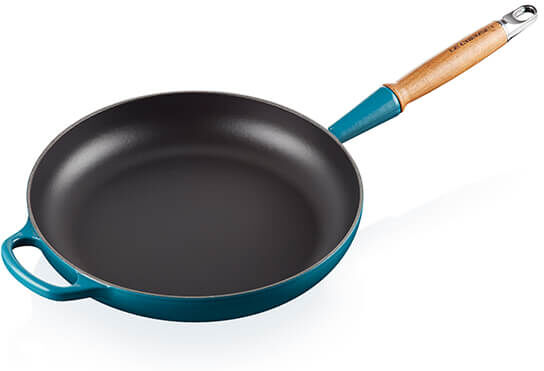 Le Creuset Signature Deep Teal Cast Iron 28cm Frying Pan