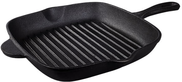 Tramontina Pre-Seasoned 27cm Cast Iron Square Griddle Pan