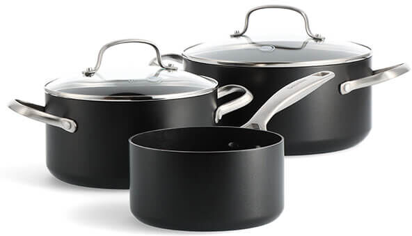 GreenPan Copenhagen Aluminium Non-Stick 3 Piece Cookware Set