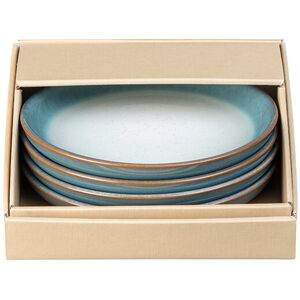 Denby Azure Haze 4 Piece Small Coupe Plate Set