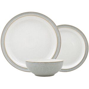 Denby Elements Light Grey 12 Piece Tableware Set