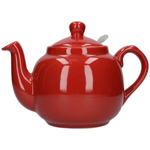 London Pottery Farmhouse Filter 4 Cup Teapot Red