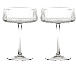 Anton Studios Empire Set of 2 Champagne Saucers