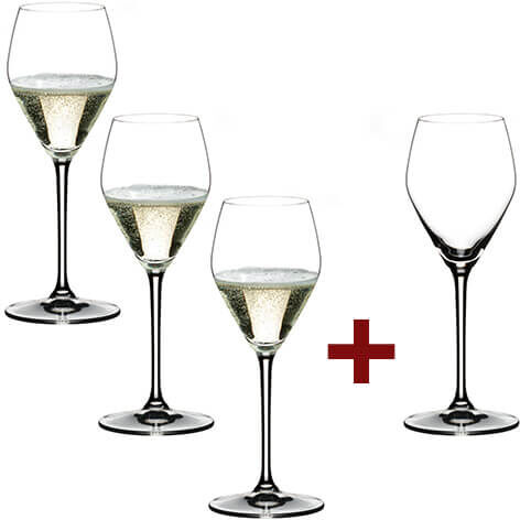 Riedel Extreme Rose / Champagne 4 for 3 Wine Glasses