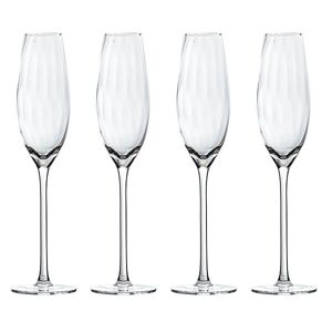 Artisan Street Ripple Set of 4 Champagne Glasses
