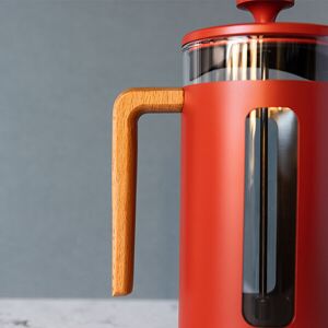 La Cafetiere Pisa 8 Cup Cafetiere Red Wood Handle