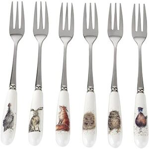 Wrendale Designs Country Animal Set Of 6 Pastry Forks