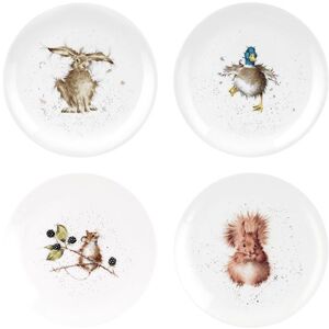 Wrendale Designs Assorted Set of 4 20cm Coupe Plates