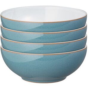Denby Azure Alt Set Of 4 Coupe Cereal Bowls Denby Azure Alt Set Of 4 Coupe Cereal Bowls