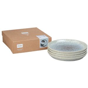 Denby Halo Speckle Stoneware Dinner Plates - 4-Piece, 26cm, Grey Denby Halo Speckle Stoneware Dinner Plates - 4-Piece, 26cm, Grey