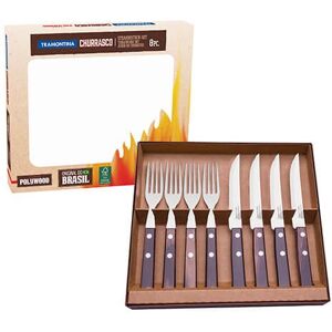 Tramontina Churrasco 8 Piece BBQ Steak Knife & Fork Set Tramontina Churrasco 8 Piece BBQ Steak Knife & Fork Set