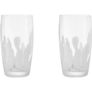 Denby Contemporary Marbled White Set of 2 Large Tumblers Denby Contemporary Marbled White Set of 2 Large Tumblers