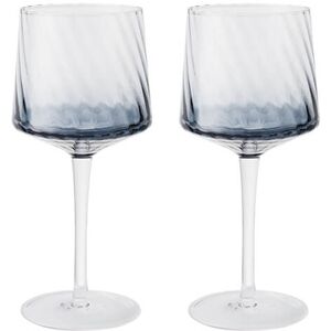 Denby Contemporary Fluted Blue Set of 2 Gin Glasses Denby Contemporary Fluted Blue Set of 2 Gin Glasses